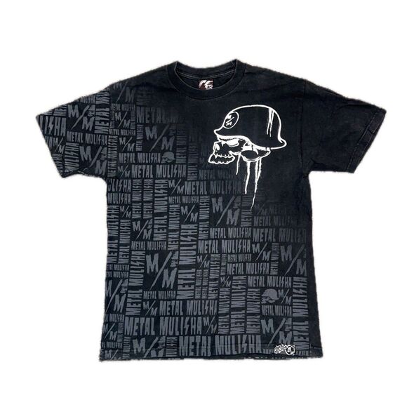 Vtg Metal Mulisha M/M Skull Y2K Mens Shirt L - Picture 1 of 7